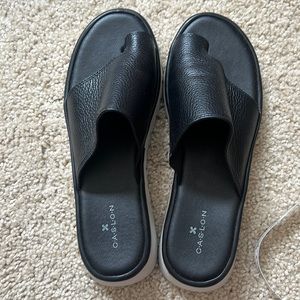Nordstroms Caslon black slides women’s 7